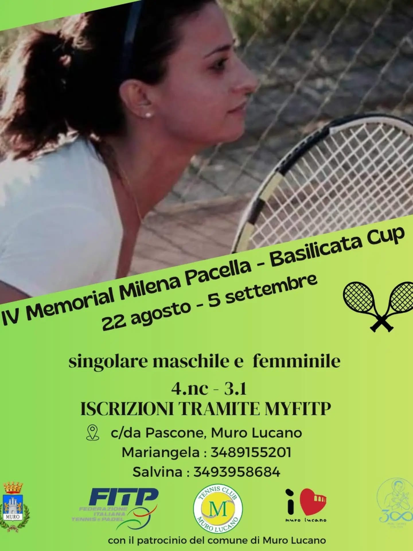 Illustrazione: Milena era un pilastro del nostro circolo”: Antonio Oliveto racconta il Tennis Club Muro Lucano, tra memoria e futuro