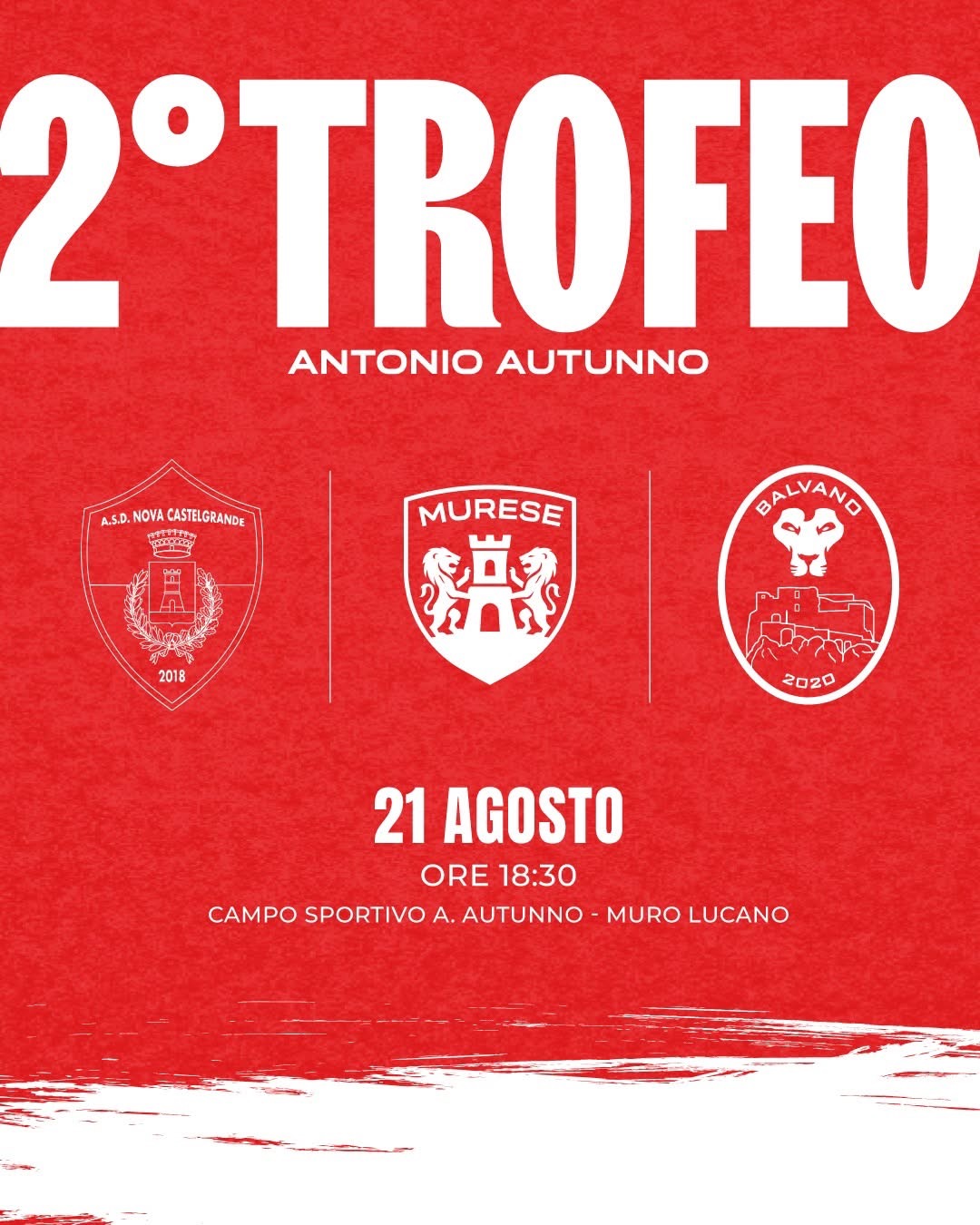 Illustrazione: Il 21 agosto torna il Trofeo Antonio Autunno: tre squadre in campo per onorare la storia della Murese