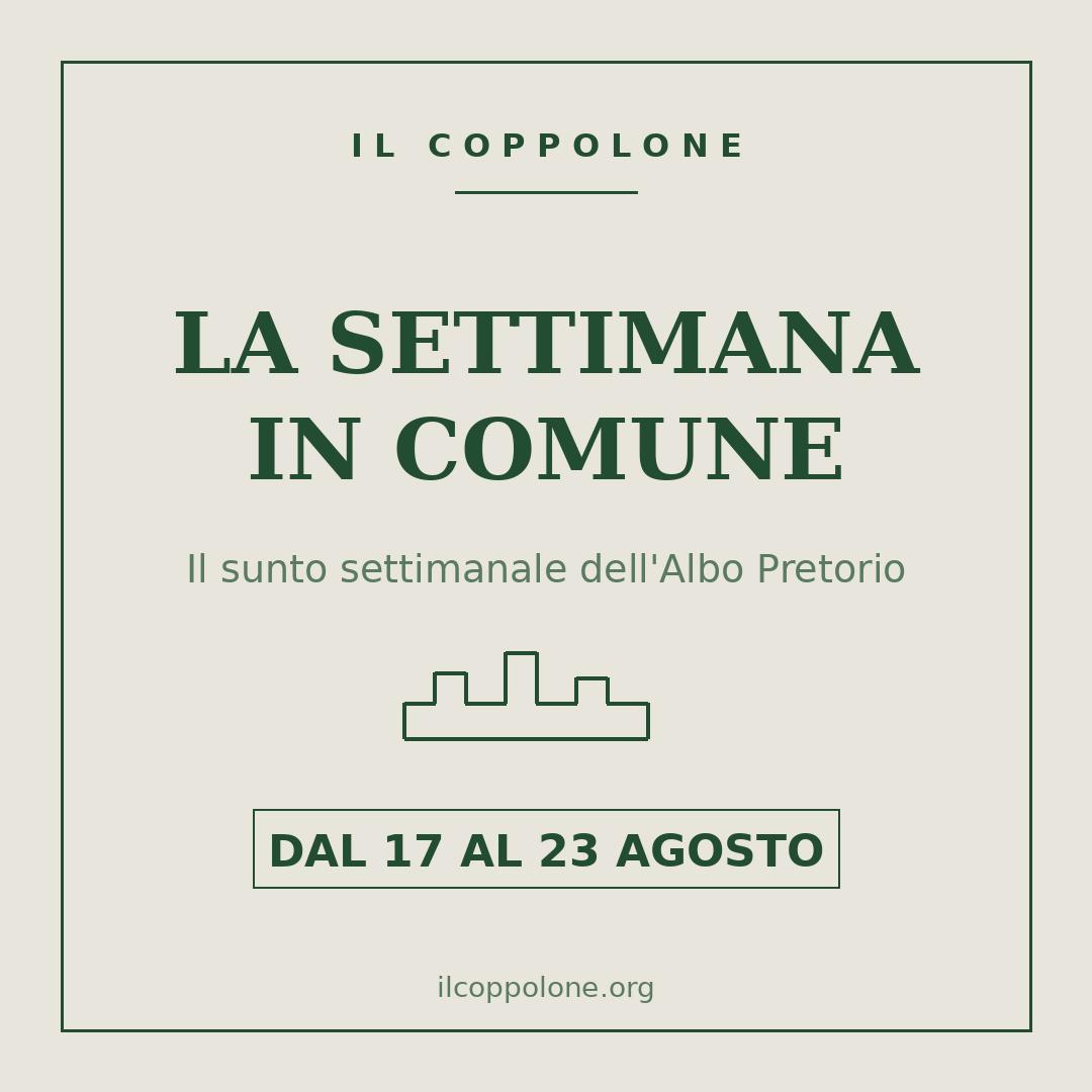 Illustrazione: La settimana in Comune (17–23 agosto): 45mila euro per la festa di San Gerardo, cantiere nel centro storico e un'allerta per un giocattolo con amianto